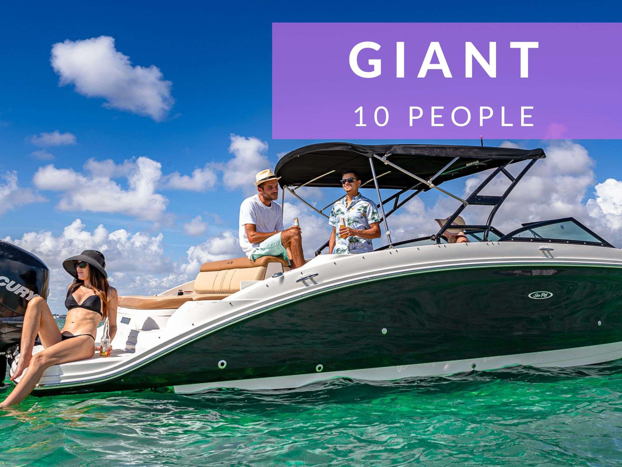 RENT A BOAT FOR 10 PEOPLE IN MIAMI