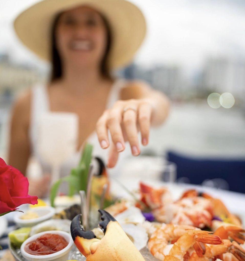 Create a magical outing and dine at boat-up restaurants in Miami.