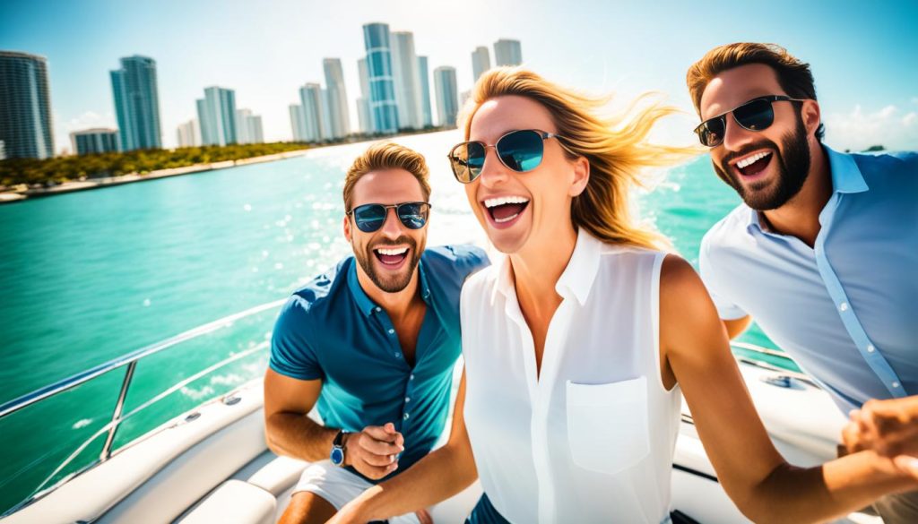 Happy Customers On Miami Boat Rental
