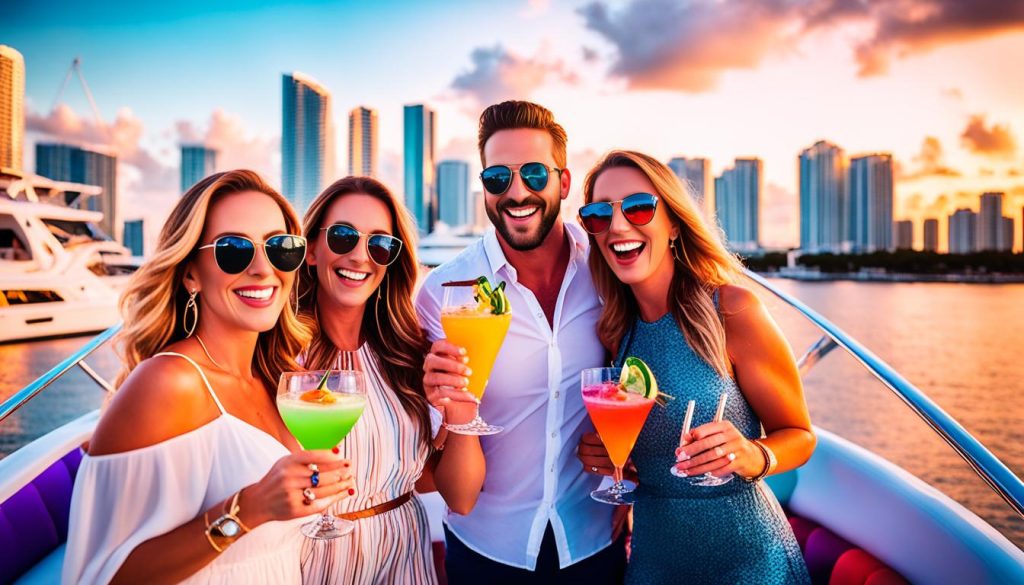 Party boat rental options in Miami