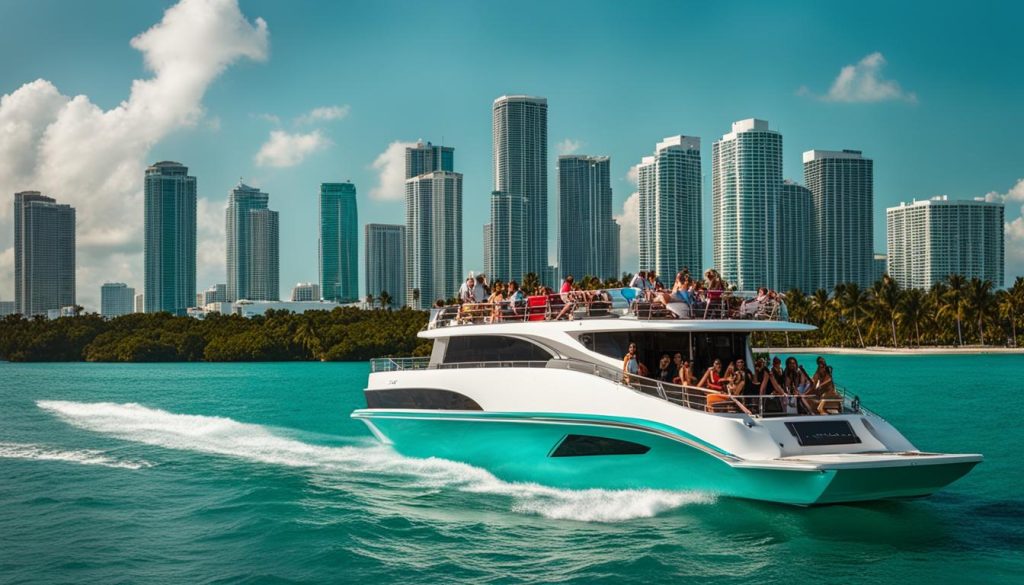 Premium party boat rentals in Miami Beach